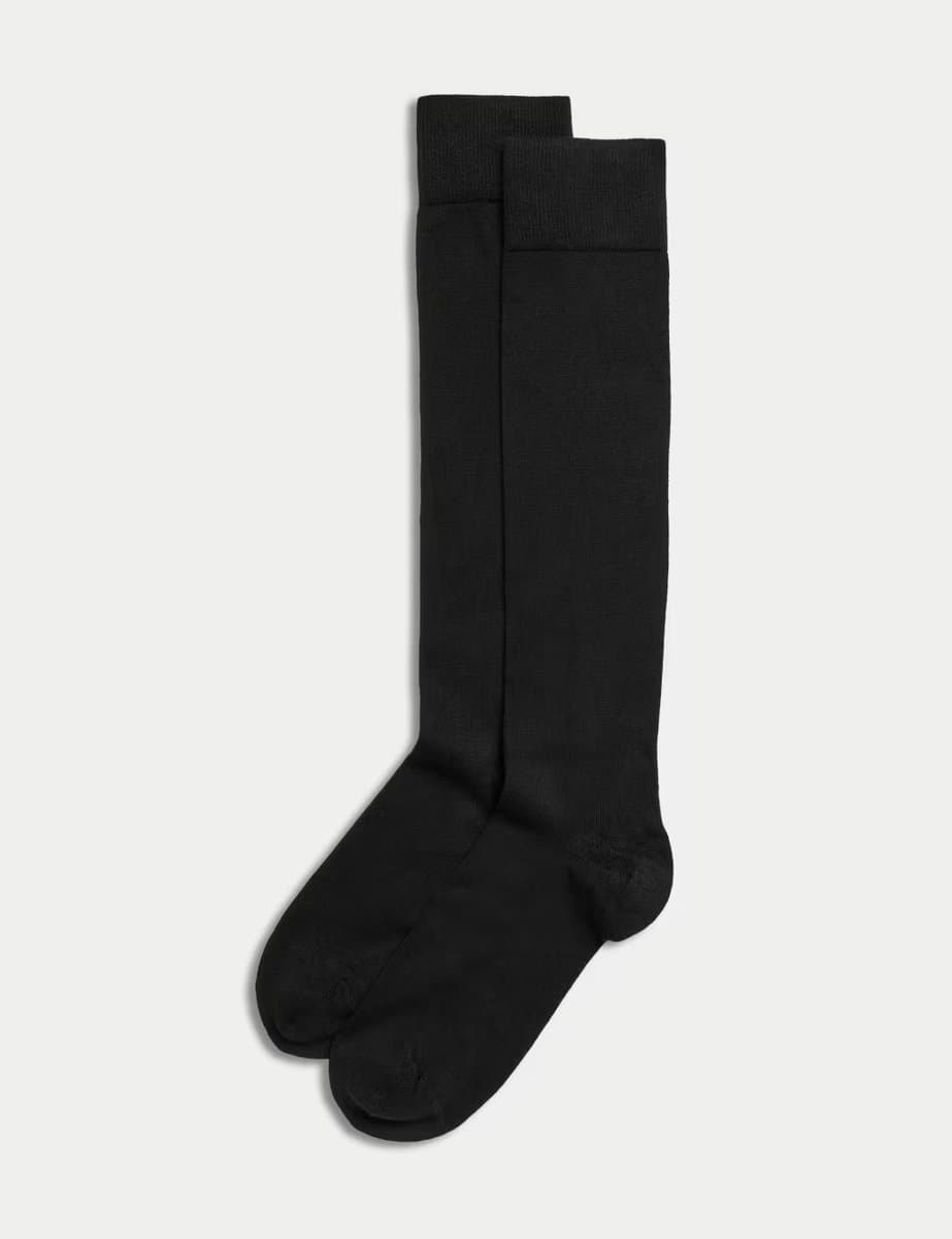 Marks & Spencer M&S Black Soft Knee High Socks