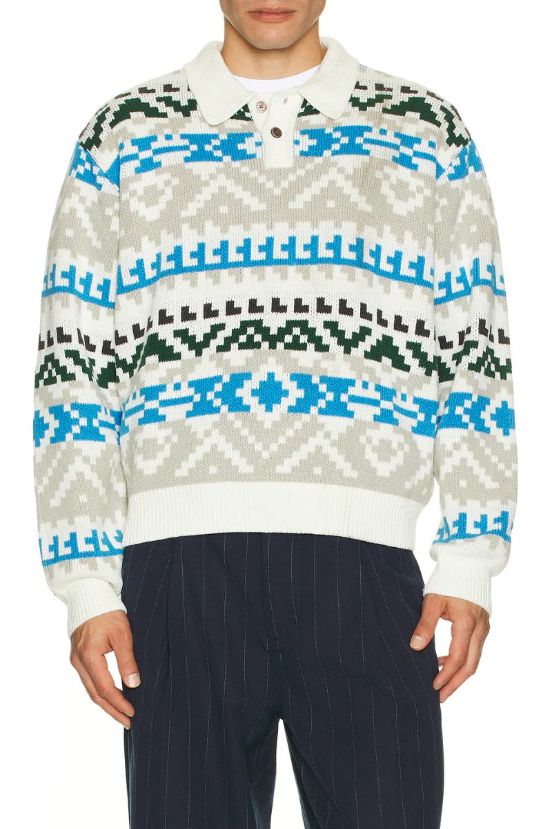 revolve Geo Sweater Polo - 3