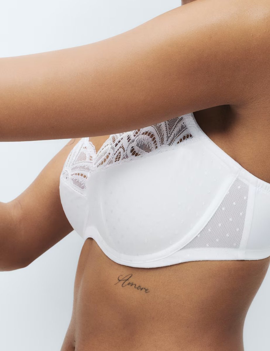 Marks & Spencer M&S Amelia Lace Wired Full Cup Bra (F-J) White - 2