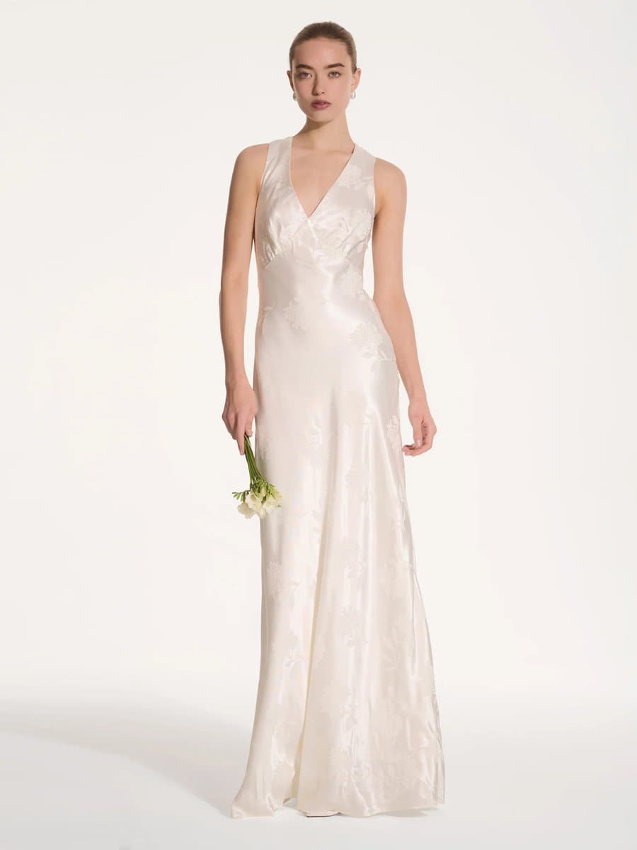 OMNES Kew Dress in Ivory