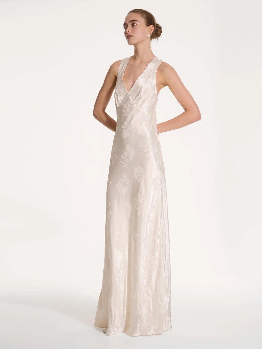 OMNES Kew Dress in Ivory - 3