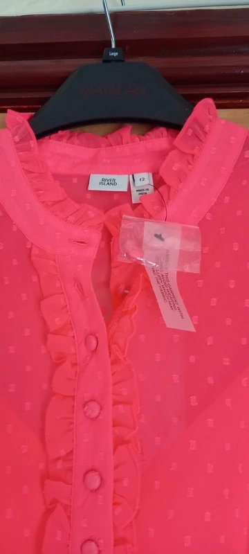 River Island Brand new ladies Pink Chiffon River Island Maxi Dress(size 12) - 4
