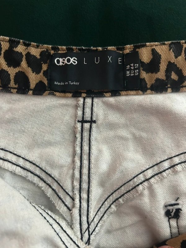 ASOS Asos Luxe Leopard Jeans - 3