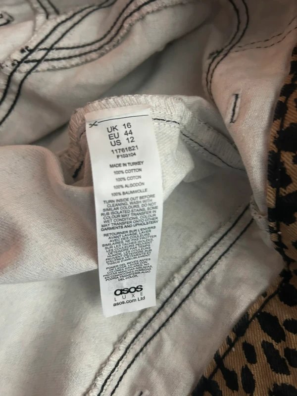 ASOS Asos Luxe Leopard Jeans - 4