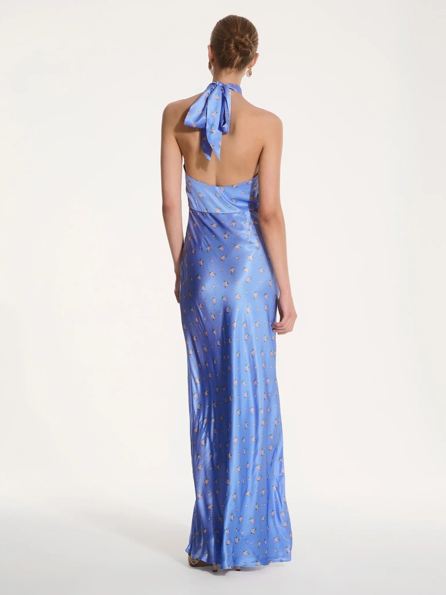 OMNES Arles Floral Dress in Light Blue - 3