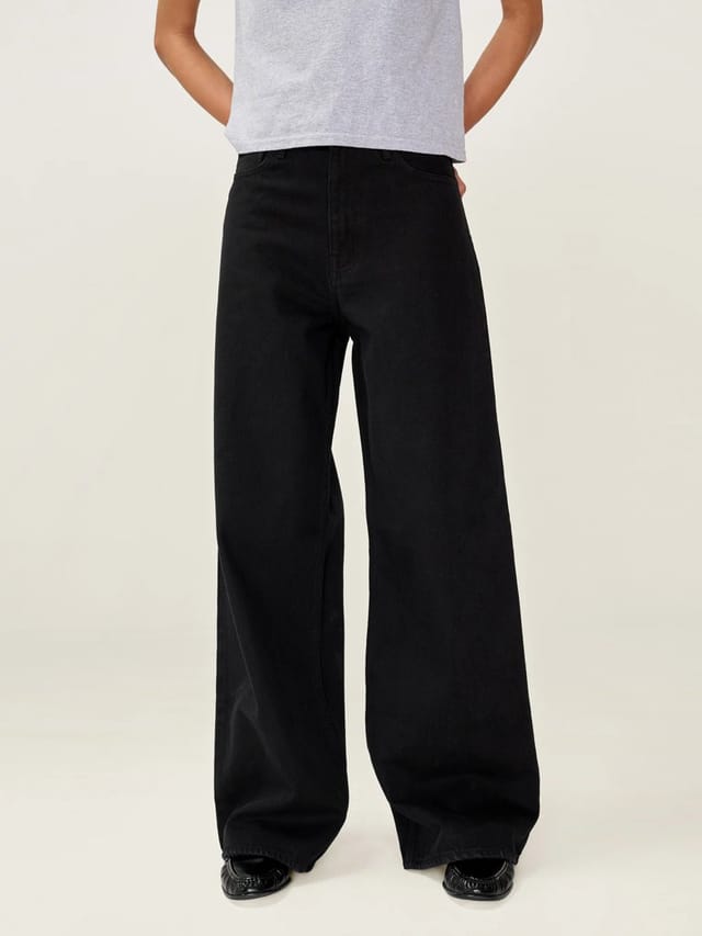 OMNES Connie Wide Jean in Black - 2