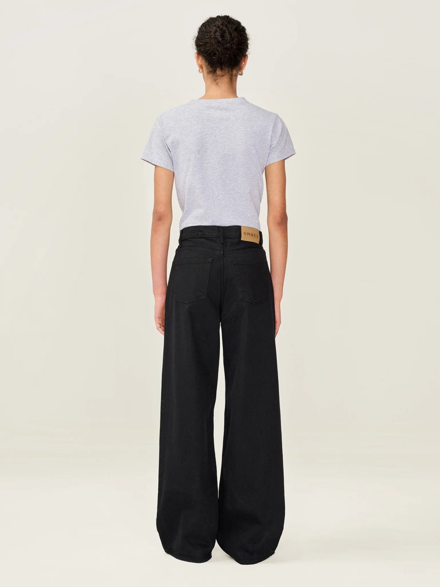 OMNES Connie Wide Jean in Black - 4