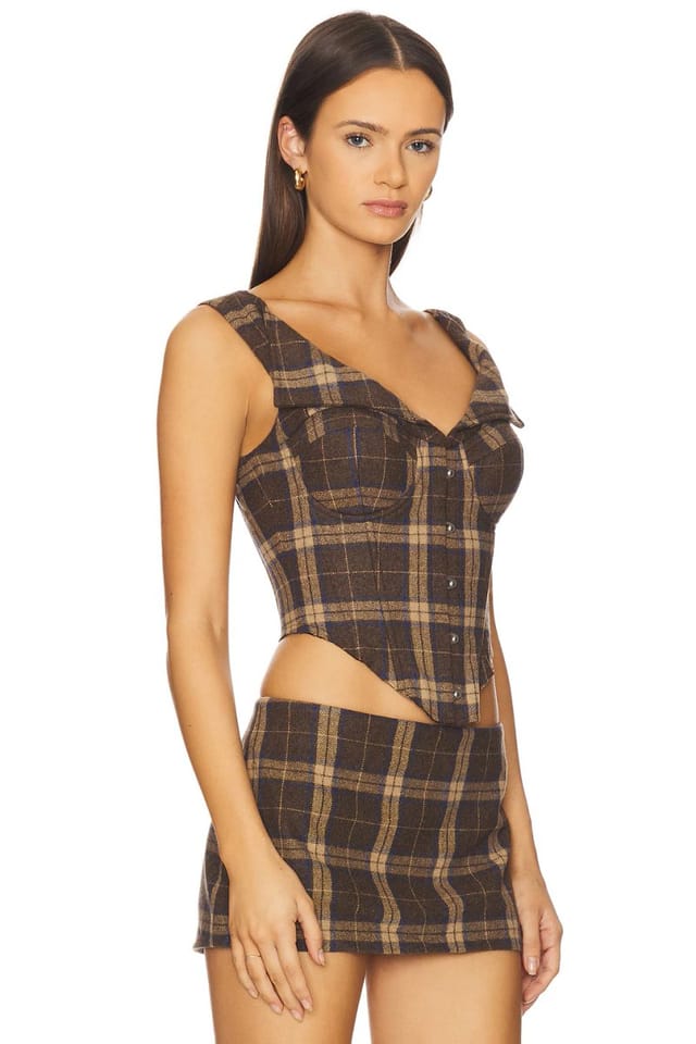 revolve Chamonix Tartan Corset - 2