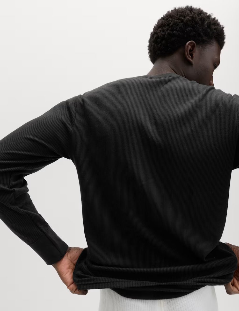 Marks & Spencer M&S Heatgen™ Medium Thermal Long Sleeve Tops Black - 2