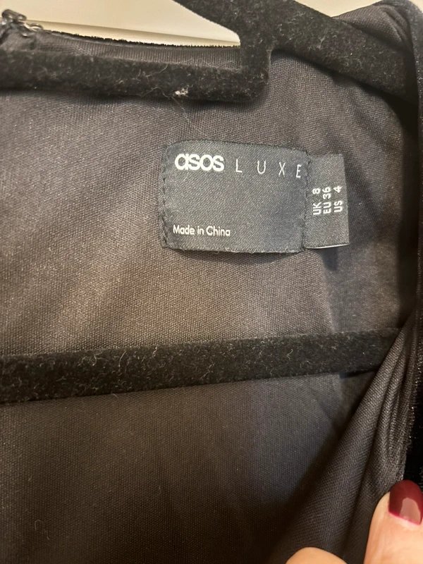 ASOS ASOS Luxe Velvet Bow Dress - 2