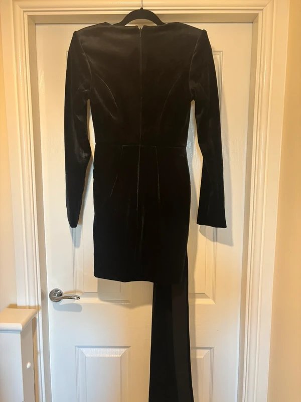 ASOS ASOS Luxe Velvet Bow Dress - 4