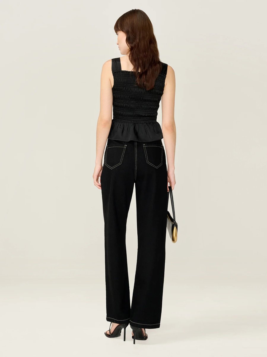 OMNES Rain Top in Black - 3