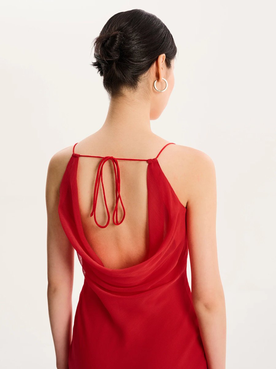 OMNES Kiki Dress in Red - 2