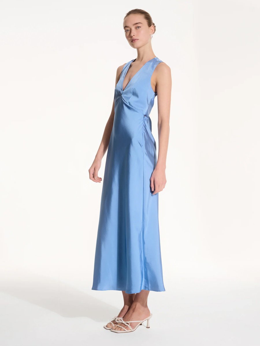 OMNES Nova Dress in Light Blue - 3