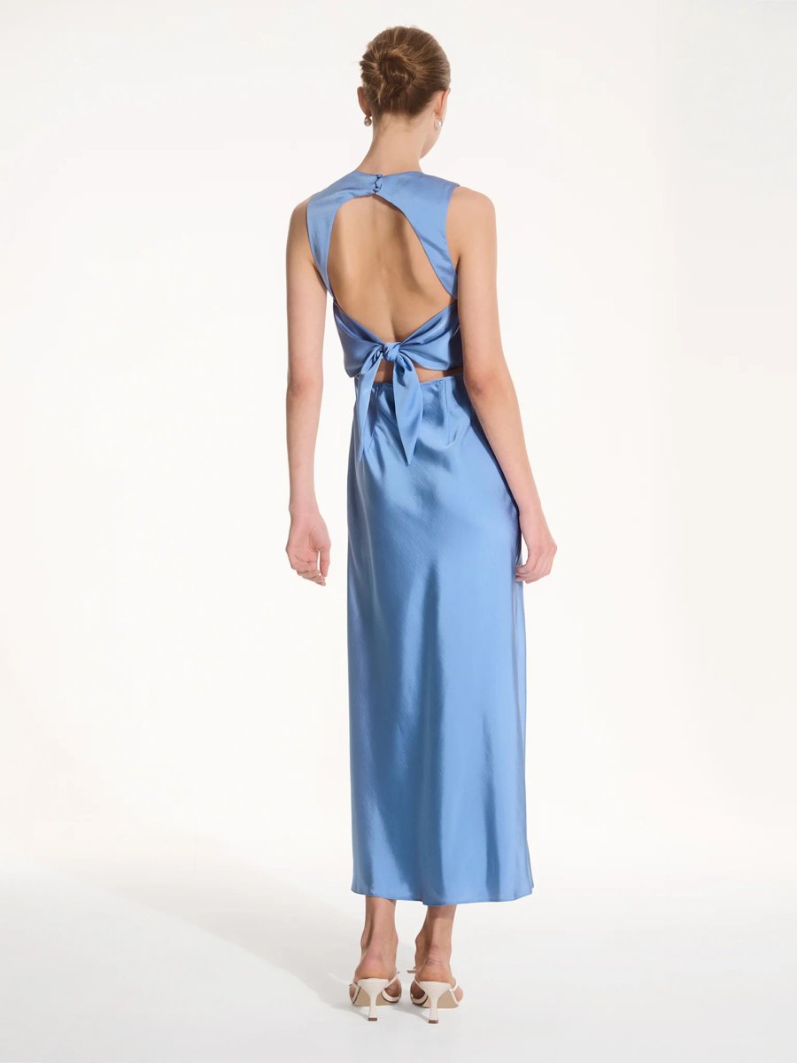 OMNES Nova Dress in Light Blue - 4
