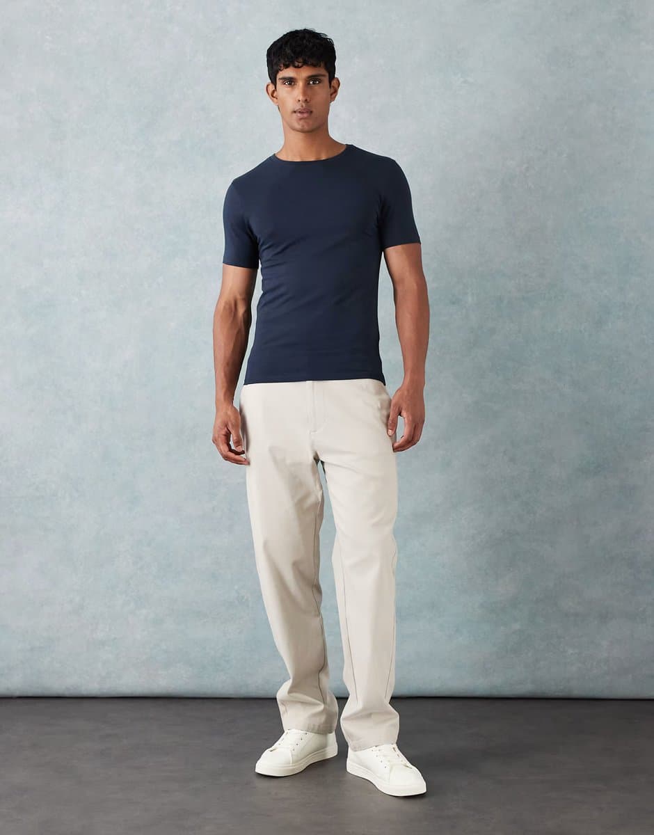 ASOS ASOS DESIGN straight chinos in stone