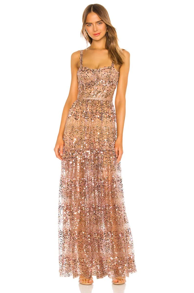 revolve Runway Midnight Gown