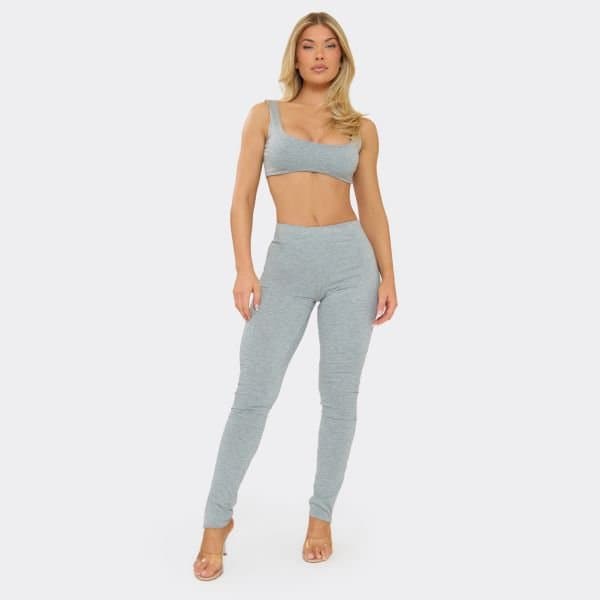 EGO EGO Grey Marl Low Rise Leggings
