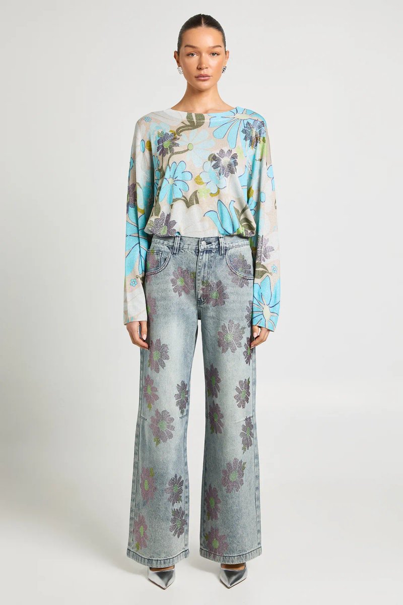 Debenhams Debenhams Women's Ashish Retro Floral Jumper With Hotfix - 4