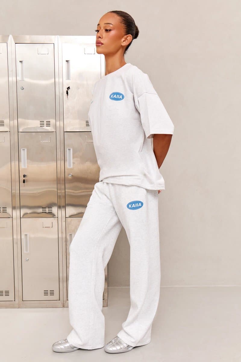 Kaiia Kaiia Athleisure Mid Rise Straight Leg Joggers