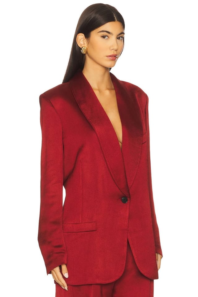 revolve Shawl Collar Oversized Blazer - 2