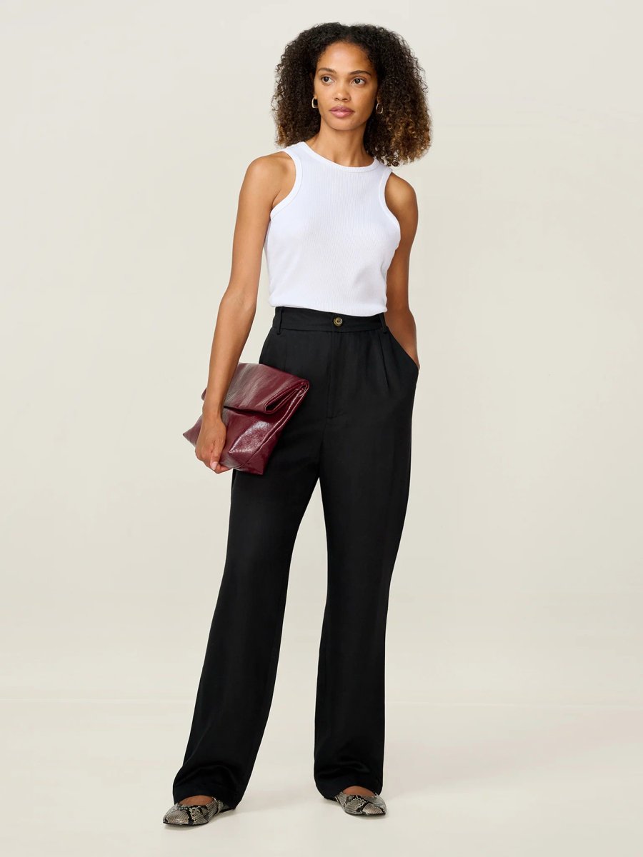 OMNES Cinnamon Trouser in Black - 3