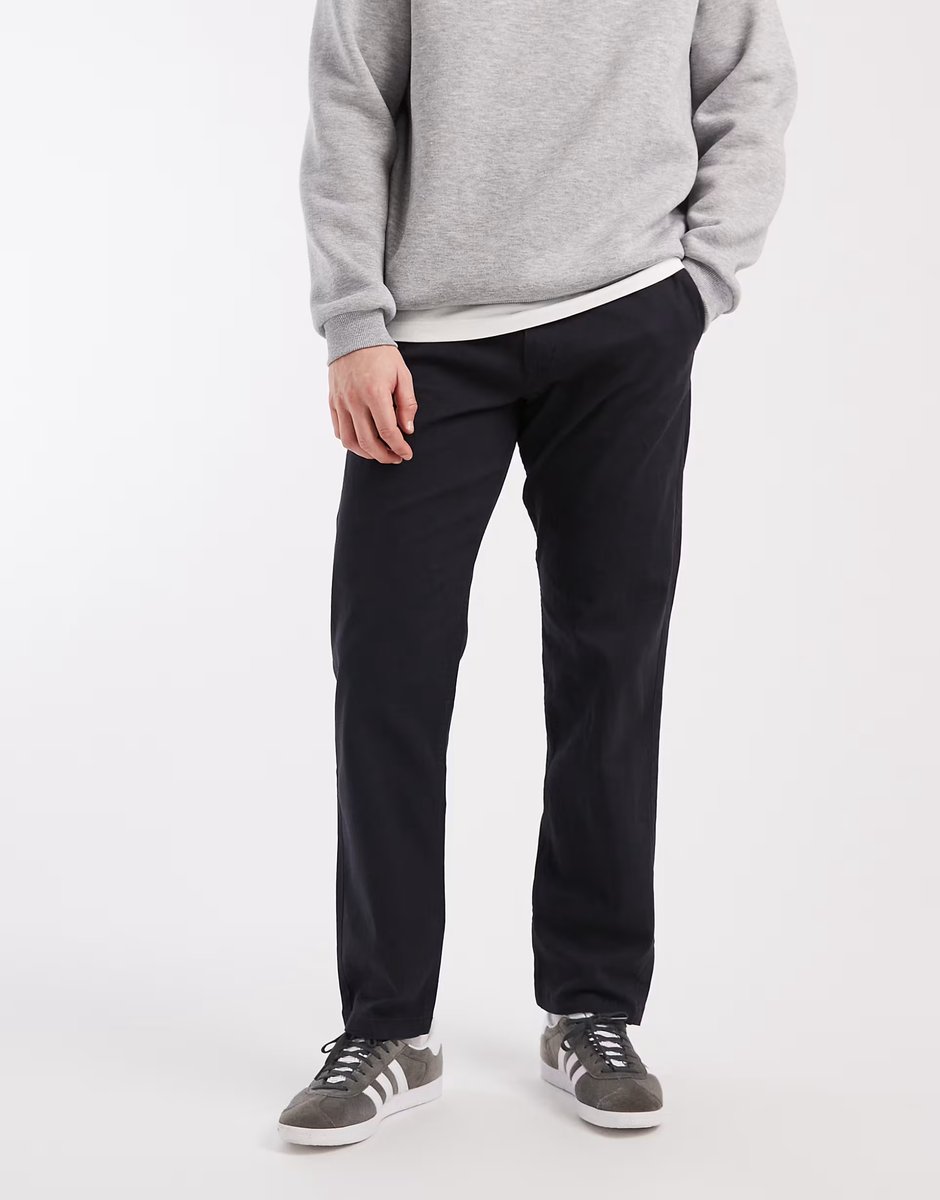 ASOS Jack & Jones Kane loose fit chino in navy - 1