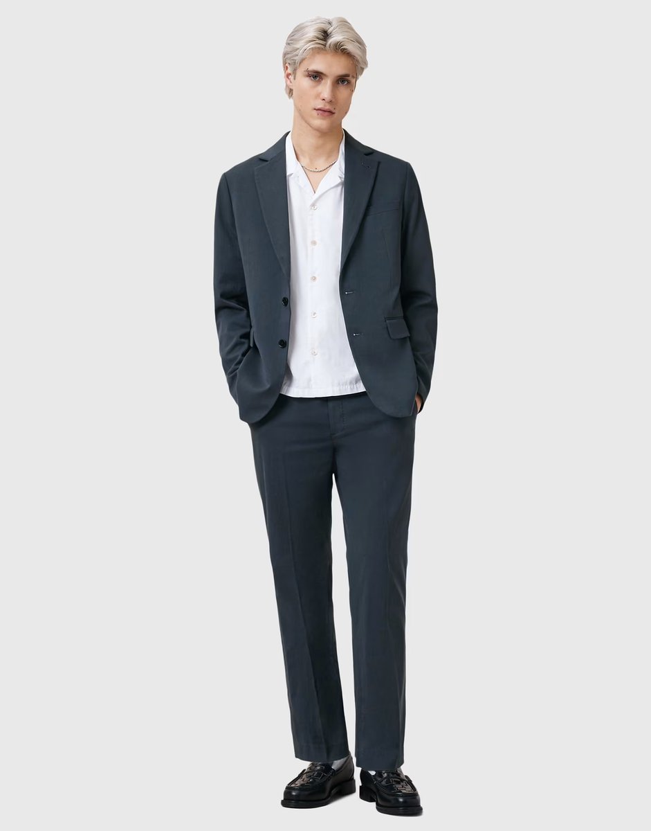 ASOS Allsaints bay blazer in slate blue - 2