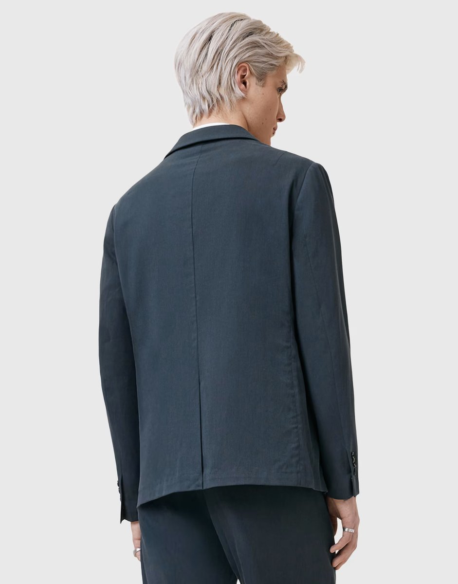 ASOS Allsaints bay blazer in slate blue - 3