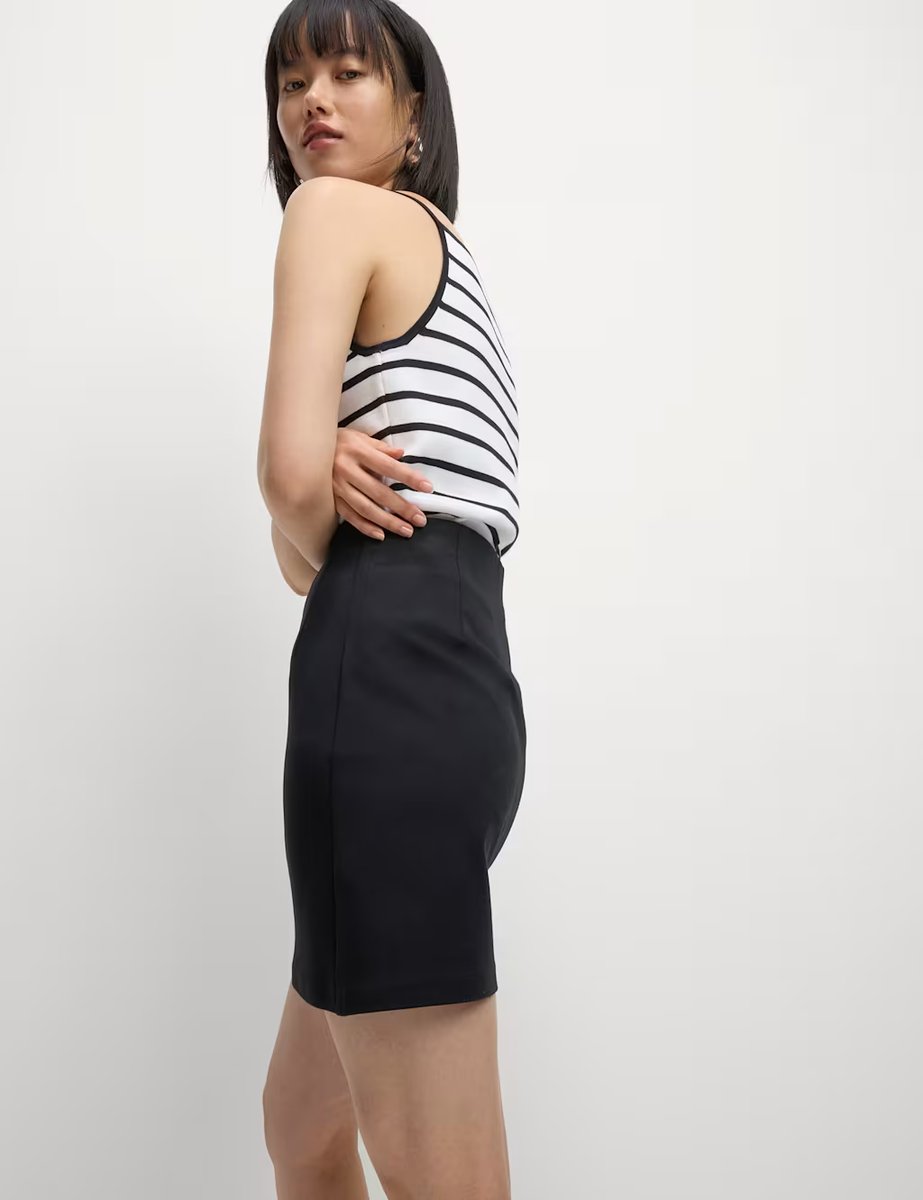 Marks & Spencer M&S Jersey Mini A-Line Skirt Black - 4