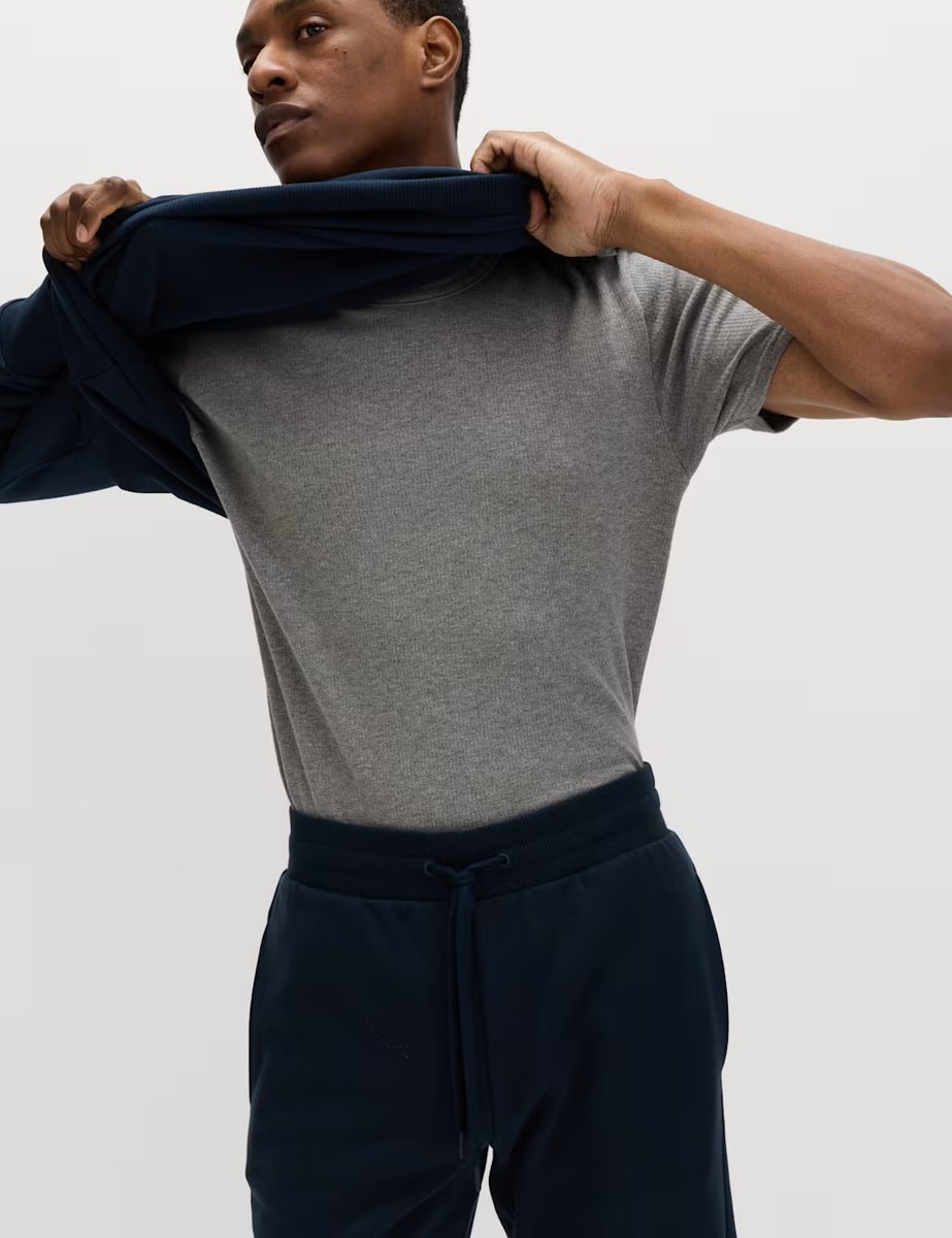 Marks & Spencer M&S Heatgen™ Medium Thermal Short Sleeve Top Grey - 3