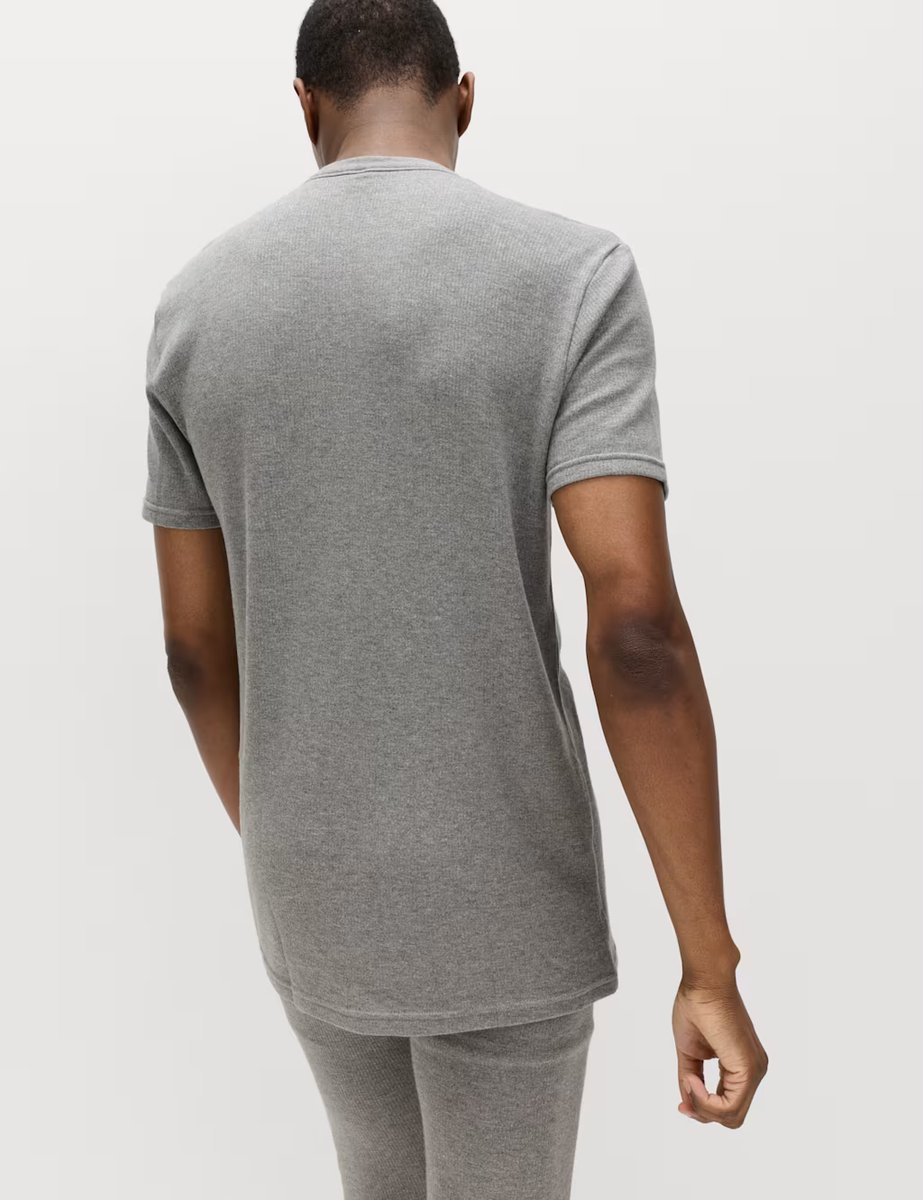 Marks & Spencer M&S Heatgen™ Medium Thermal Short Sleeve Top Grey - 4
