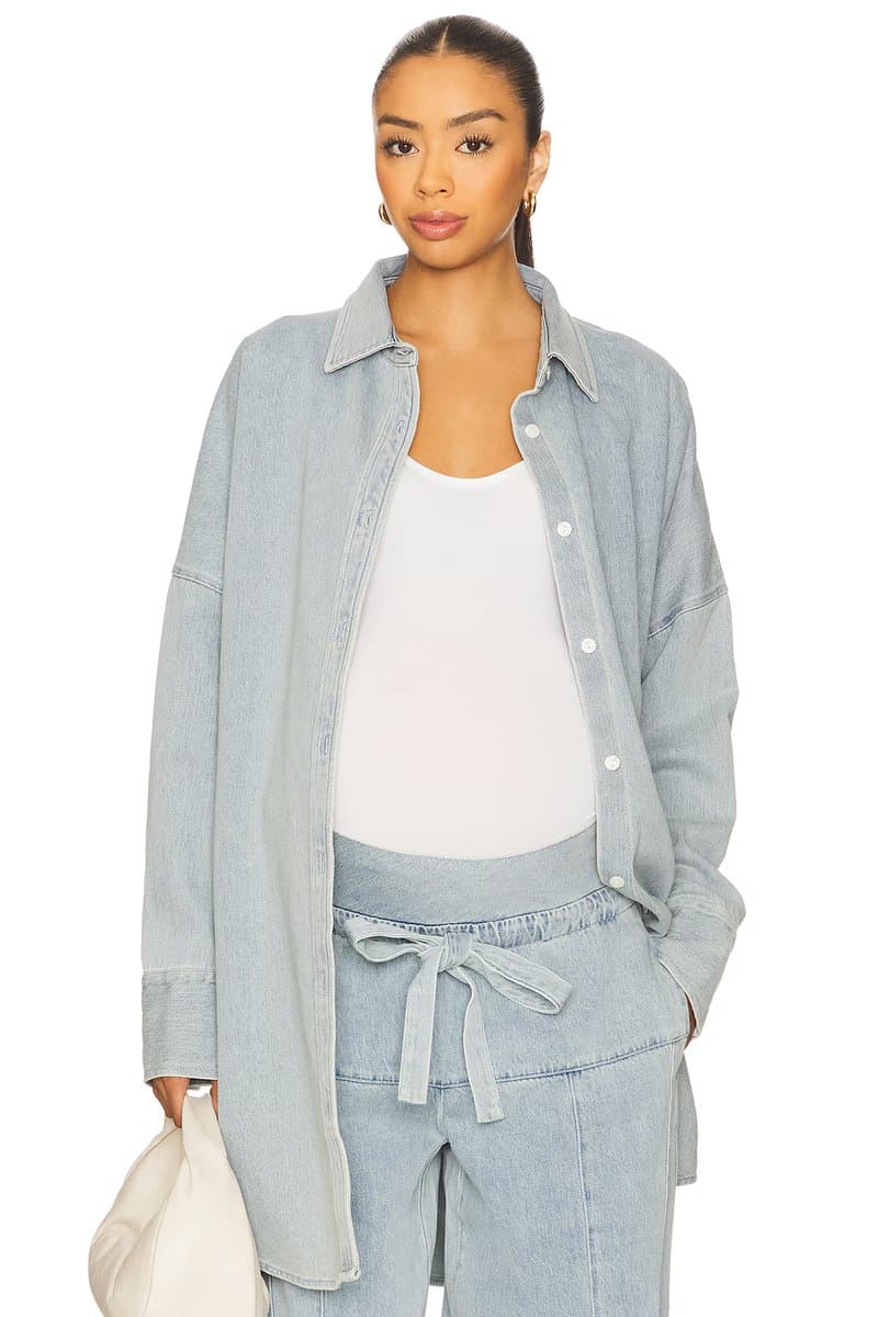 revolve Denim Oversized Shirt Dress