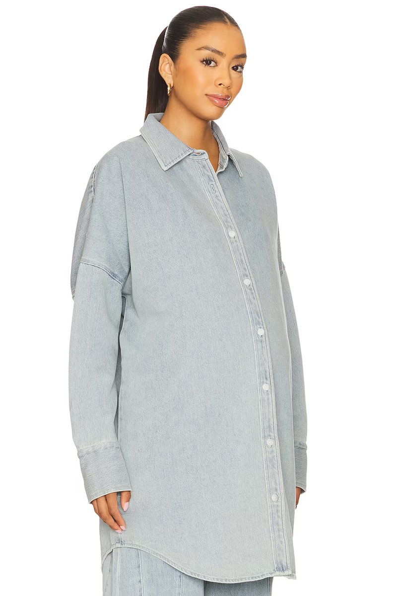 revolve Denim Oversized Shirt Dress - 2