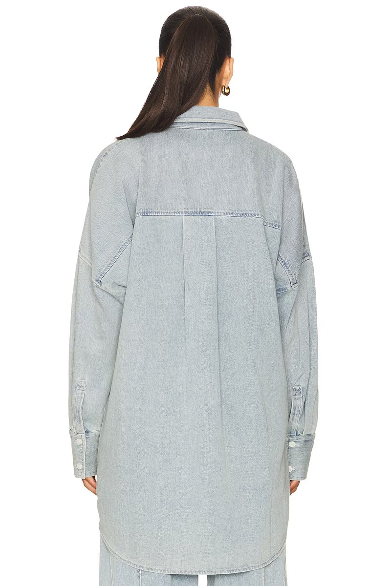 revolve Denim Oversized Shirt Dress - 3