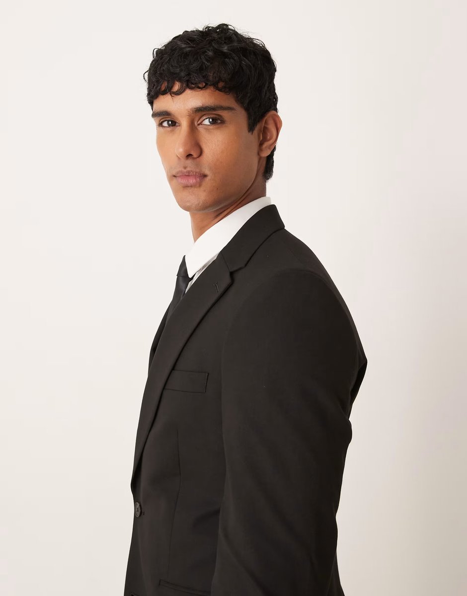 ASOS ASOS DESIGN skinny suit jacket in black - 4