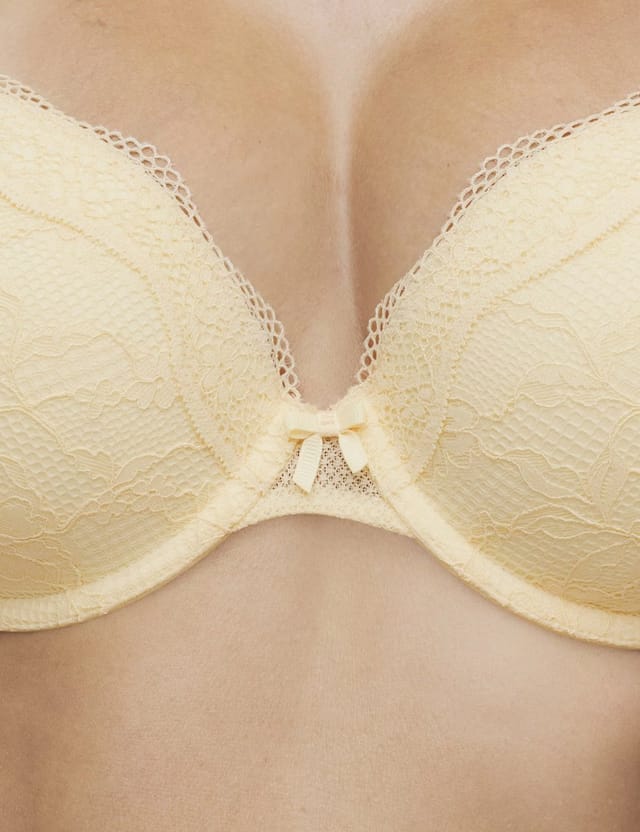 Marks & Spencer M&S 2 Pack Jasmine Lace Wired Demi Cup Bras (A-E) Dark Cream - 3
