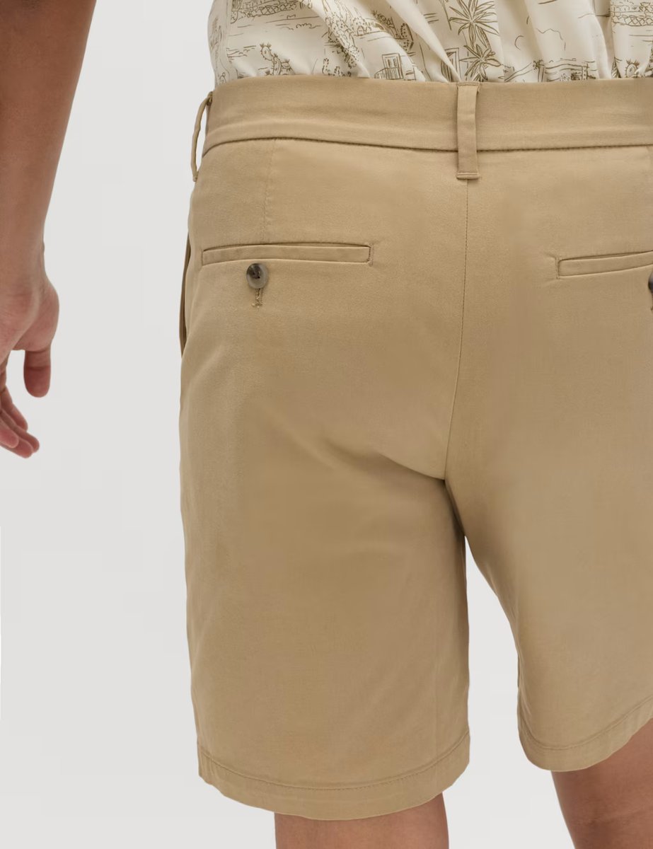 Marks & Spencer M&S 2 Pack Regular Fit Stretch Chino Shorts Sand - 3