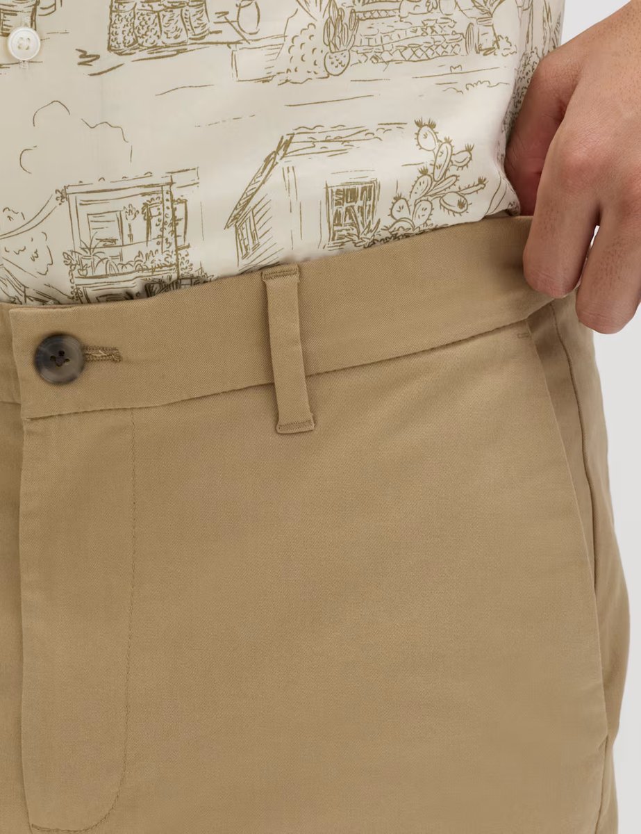 Marks & Spencer M&S 2 Pack Regular Fit Stretch Chino Shorts Sand - 4