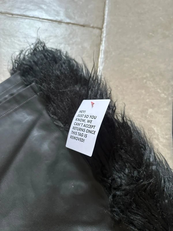 ASOS asos luxe leather look flared trousers - 3