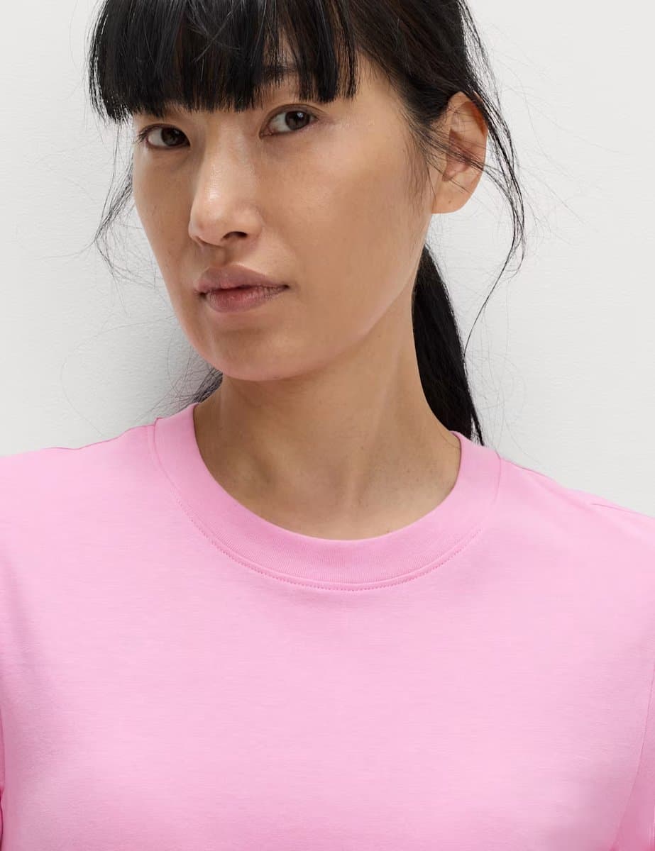 Marks & Spencer M&S Everyday Fit T-Shirt in Sugar Pink