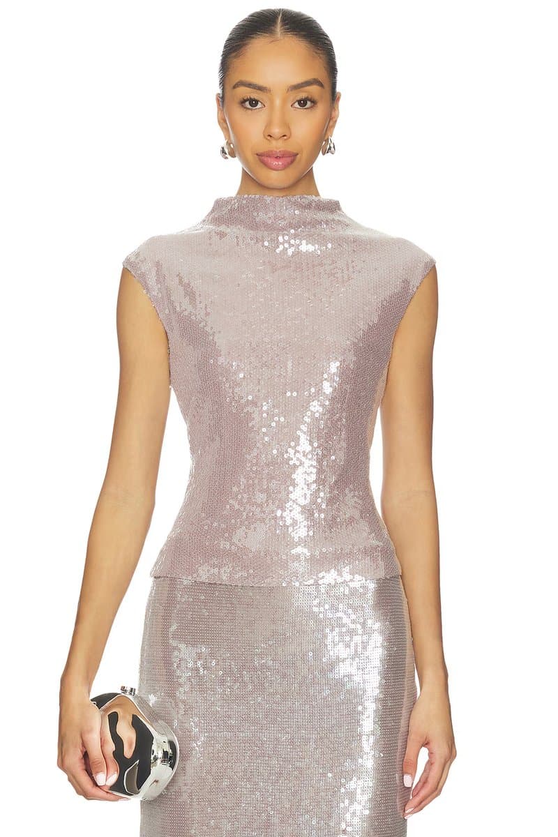 revolve Sabrina Sequin Top