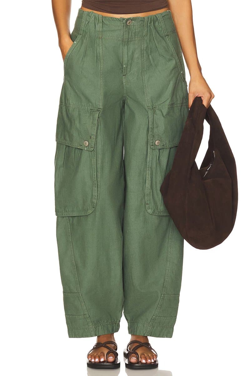revolve x We The Free Brentwood Slouch Pant In Aged Green