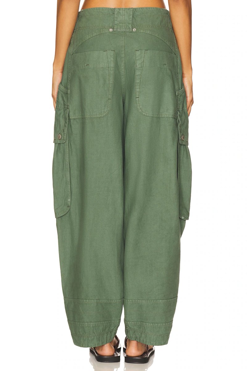 revolve x We The Free Brentwood Slouch Pant In Aged Green - 4