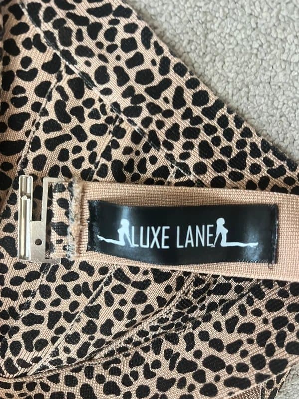 Luxe Lane Leopard Bandage Cut Out Swimsuit