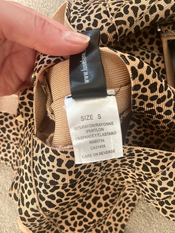 Luxe Lane Leopard Bandage Cut Out Swimsuit - 2