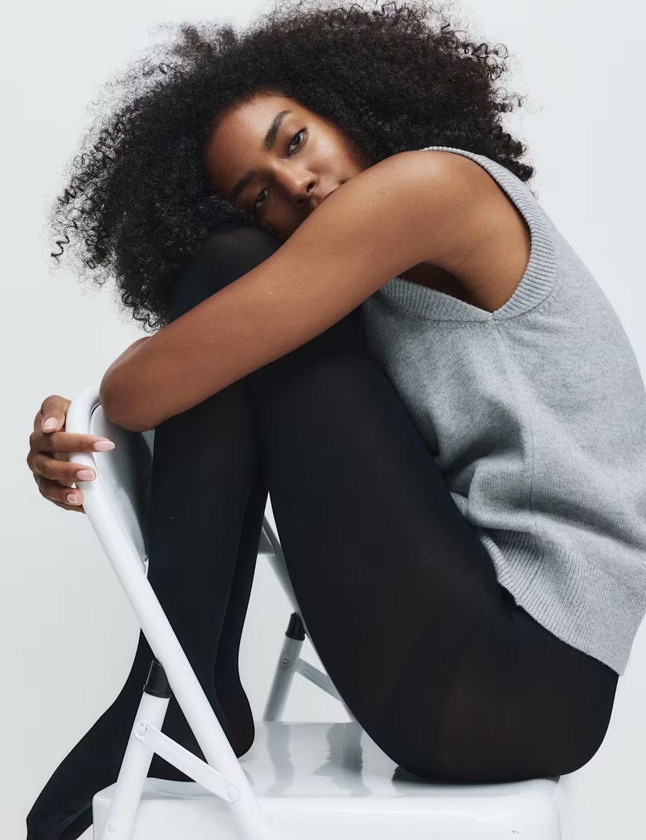 Marks & Spencer M&S 3pk 80 Denier Supersoft Opaque Tights Black - 4