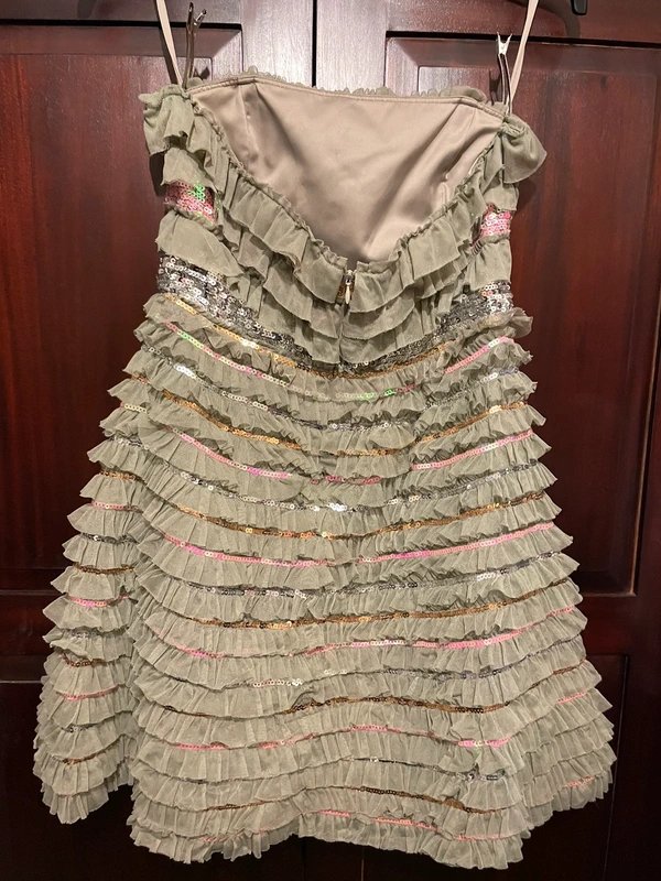 ASOS ASOS Luxe Chiffon and Sequin strapless dress - 4