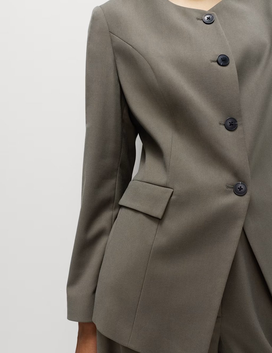 Marks & Spencer M&S Collarless Jacket Mole - 3