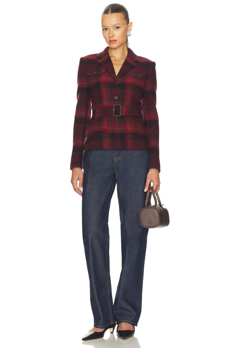 revolve Belted Tweed Jacket - 4